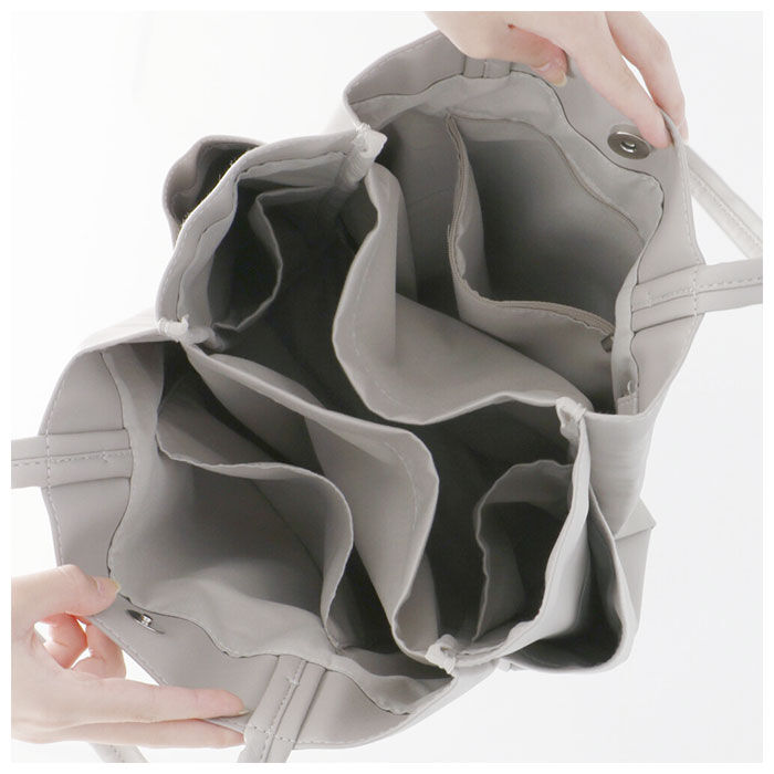 BACKYARD FAMILY「トートバッグ レディース a4 通販 トート 手提げ鞄 手提げ 6ポケット A4 合皮 使いやすい」|トートバッグ|