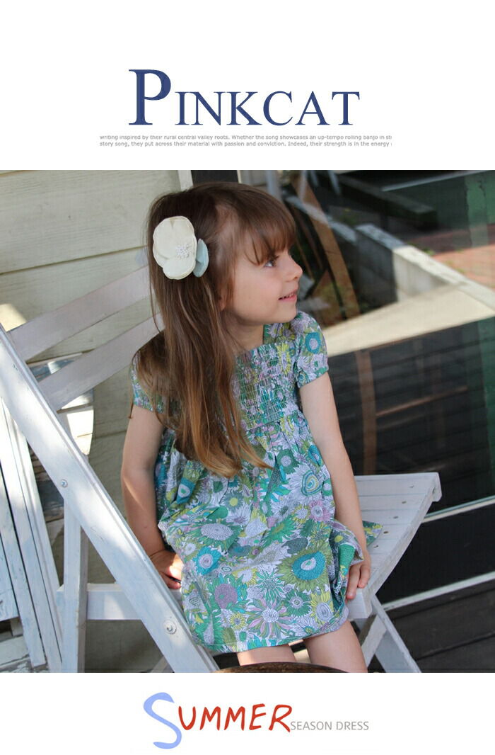 BACKYARD FAMILY「Rora ワンピース キッズ 通販 ローラ ワンピ スビー 半袖 花柄 フラワー お花 綿100%」|その他|