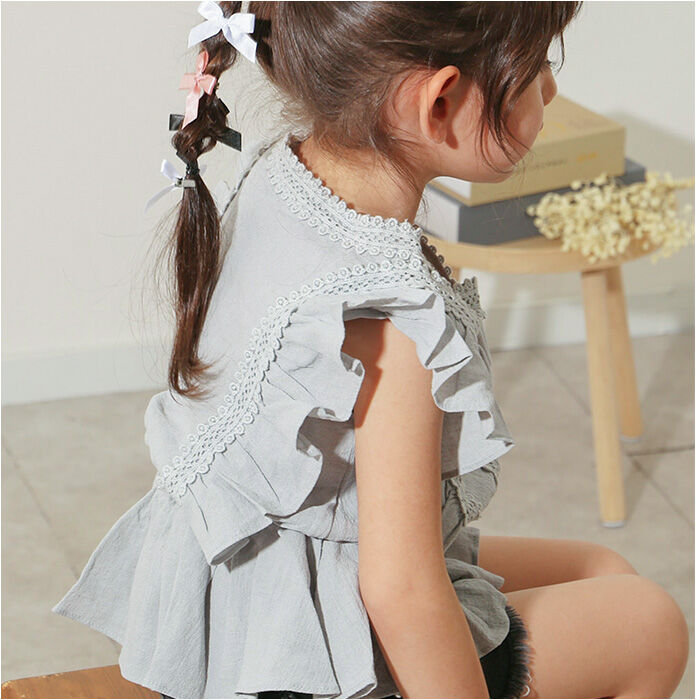 BACKYARD FAMILY「Rora ブラウス 襟なし 通販 ローラ レナ カットソー キッズ 子供 女の子 女子 こども」|その他|