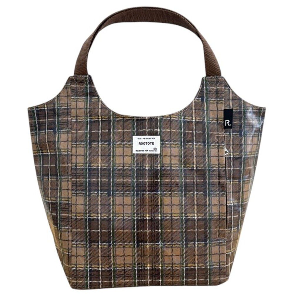 ROOTOTE「ルートート ラミネート ROOTOTE 3607 通販 トートバッグ トートバック 肩掛けバッグ」|トートバッグ|ブラウン1