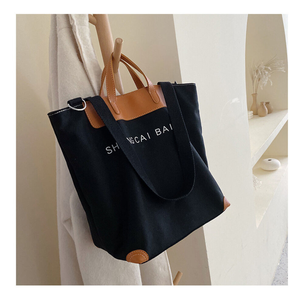 BACKYARD FAMILY「トートバッグ 大容量 キャンバス 肩掛け トートバック 通販 トート ショルダーバッグ」|トートバッグ|ブラック1