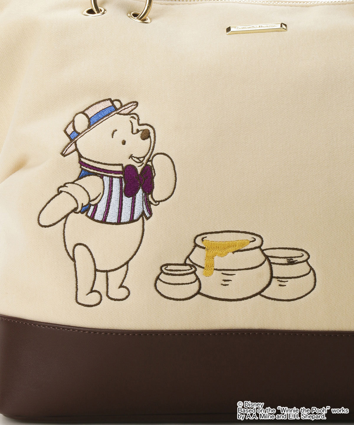 Samantha Thavasa「「くまのプーさんコレクション」スウェットトートバッグ」|トートバッグ|