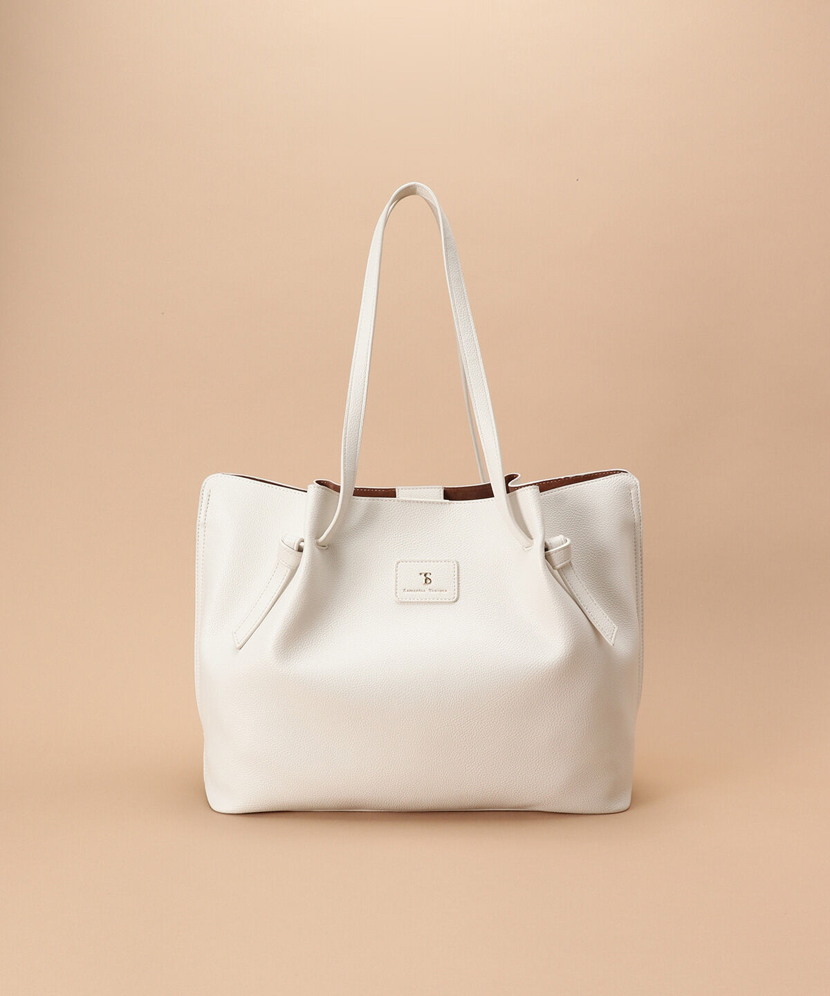 Samantha Thavasa「フレアデザイン トートバッグ大サイズ」|トートバッグ|オフホワイト