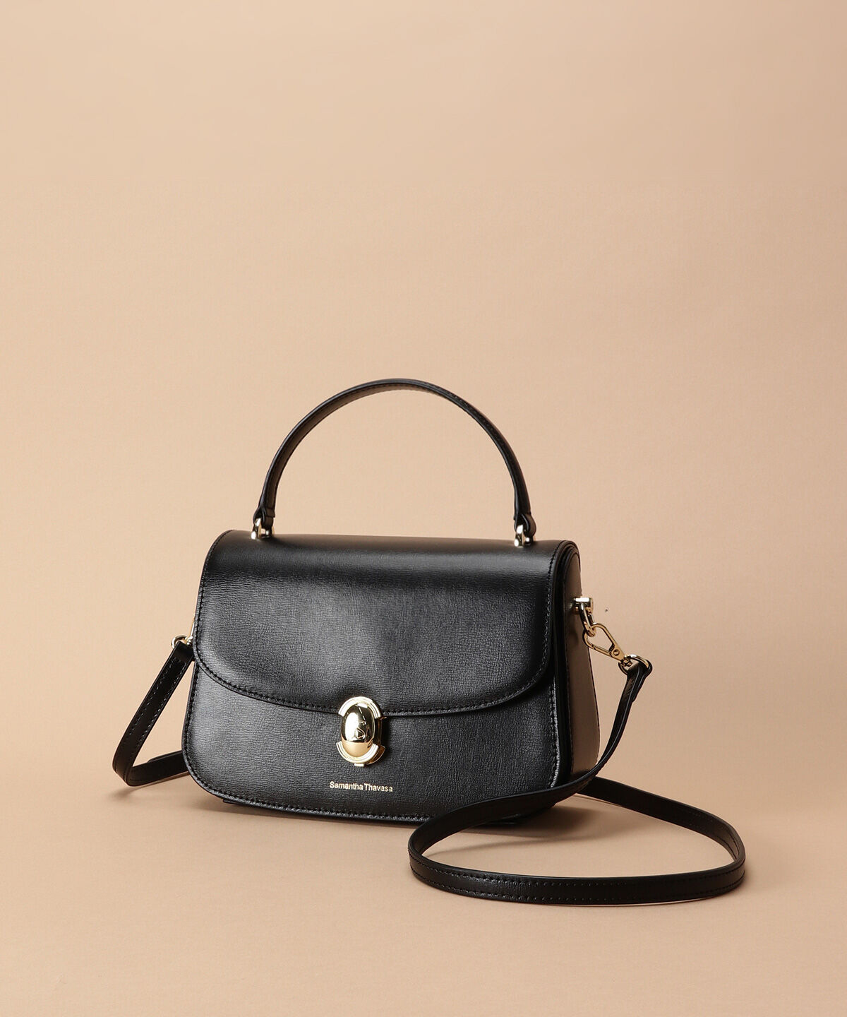 Samantha Thavasa「[日韓共同企画]シンプルスプリットレザーハンドバッグ」|ハンドバッグ|