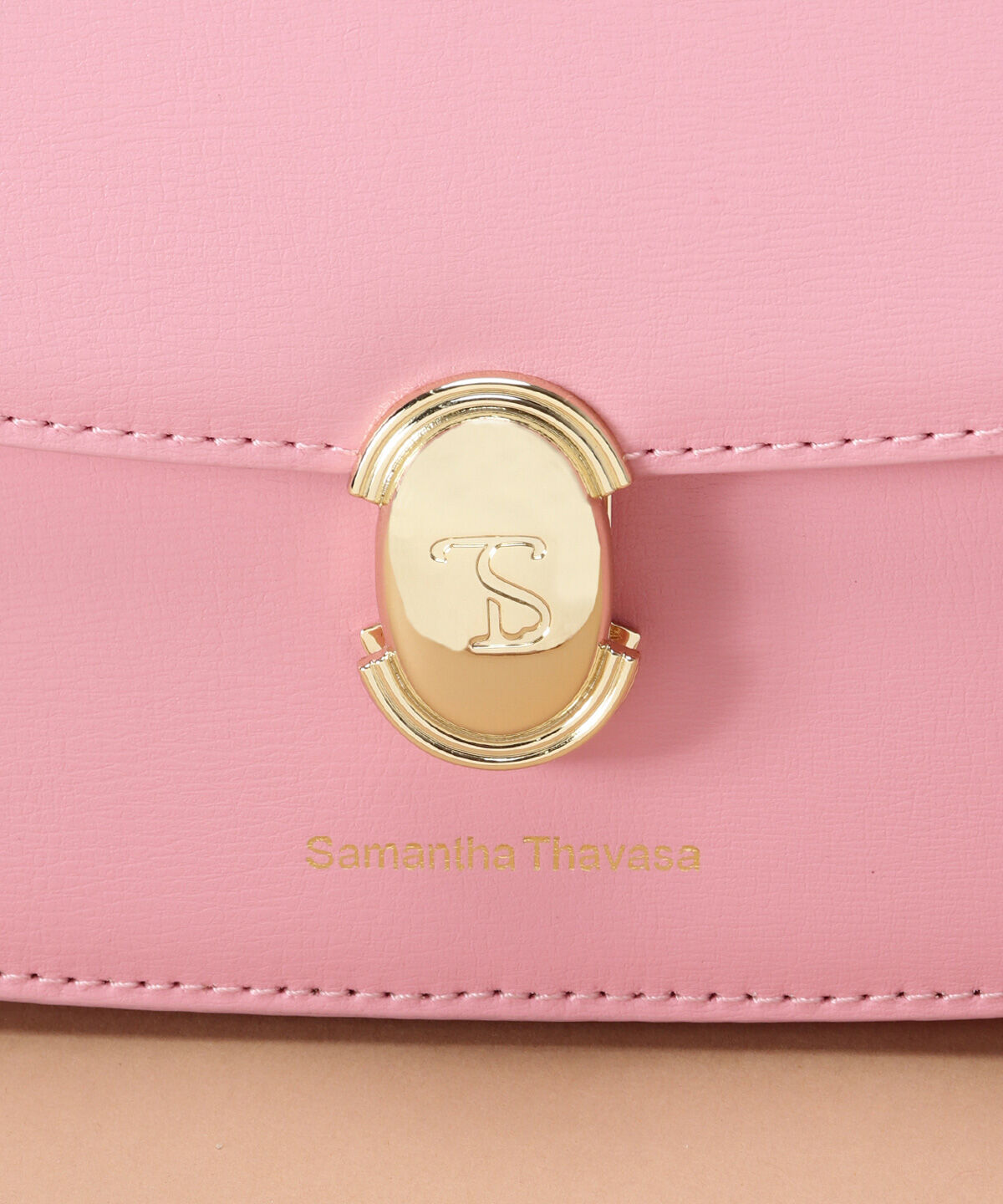 Samantha Thavasa「[日韓共同企画]シンプルスプリットレザーハンドバッグ」|ハンドバッグ|