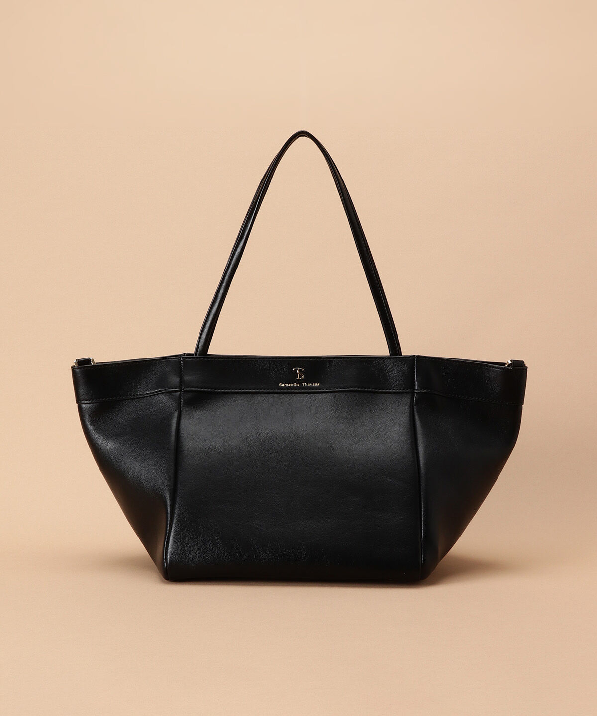 Samantha Thavasa「スリムハンドルトートバッグ 大サイズ」|トートバッグ|ブラック