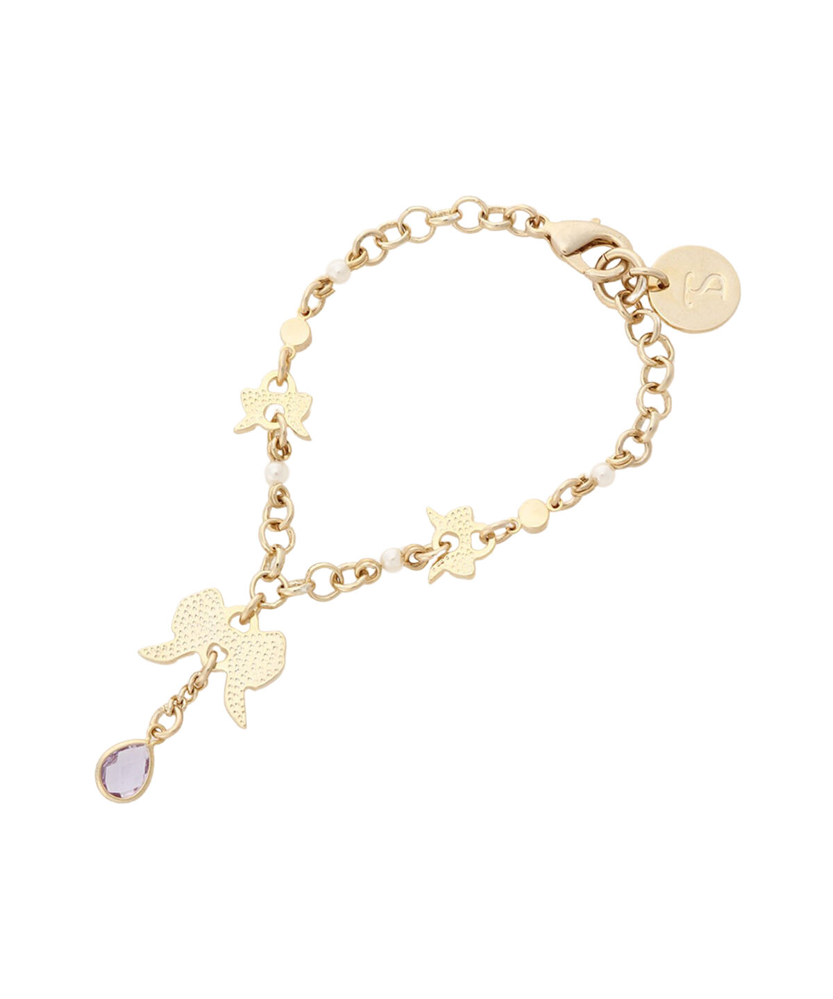 Samantha Thavasa「ゴールドリボンバッグチャーム」|チャーム・キーホルダー|