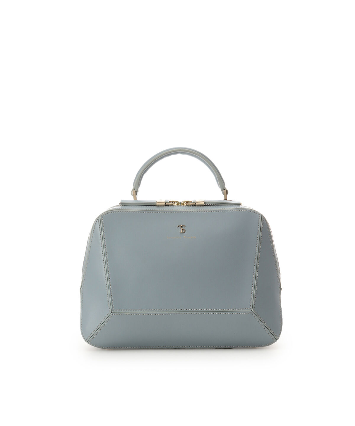 Samantha Thavasa「パネルスプリットレザーワンハンドルバッグ」|ハンドバッグ|ライトブルー