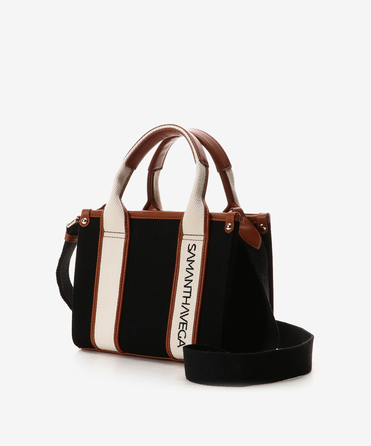 Samantha Vega「ロゴテープキャンバスショルダーバッグ（ミニ）」|ショルダー・メッセンジャー|