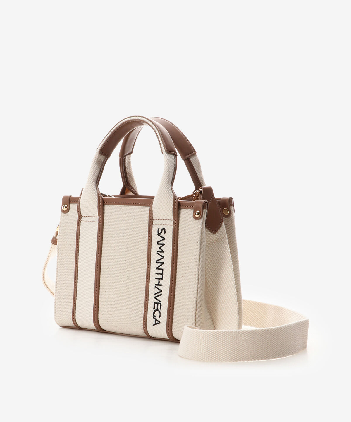 Samantha Vega「ロゴテープキャンバスショルダーバッグ（ミニ）」|ショルダー・メッセンジャー|