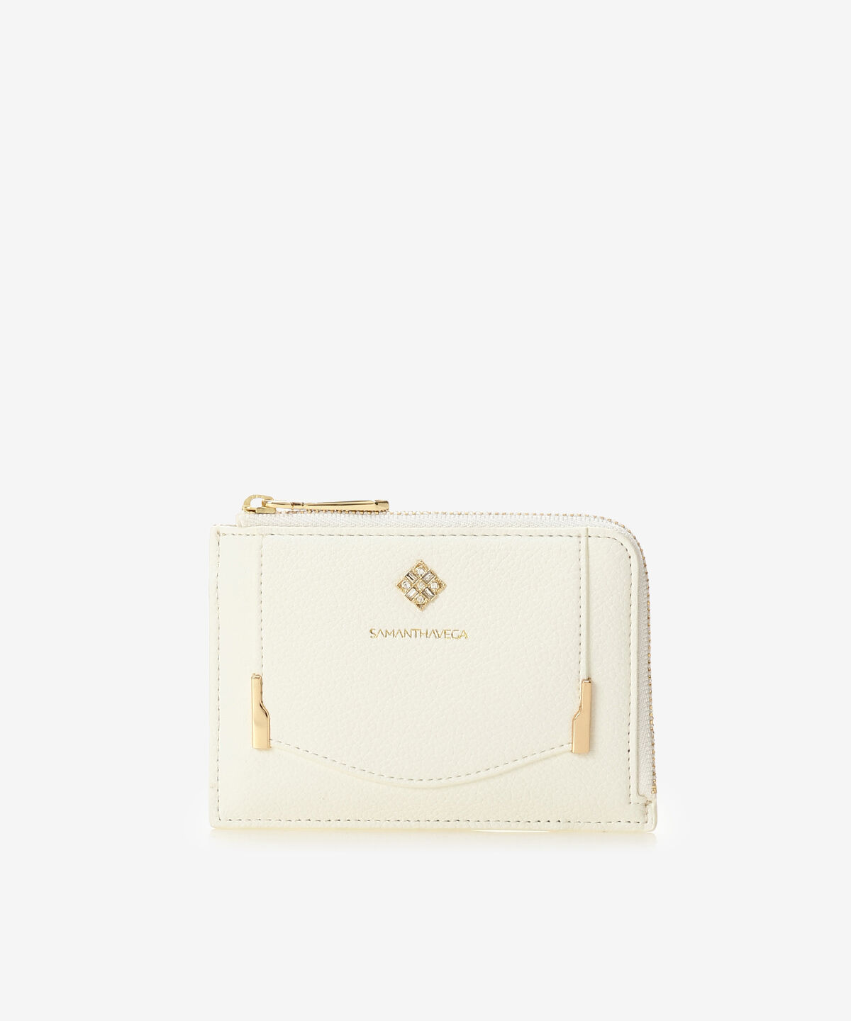 Samantha Vega「ダイヤカットマルチケース」|コインケース|オフホワイト