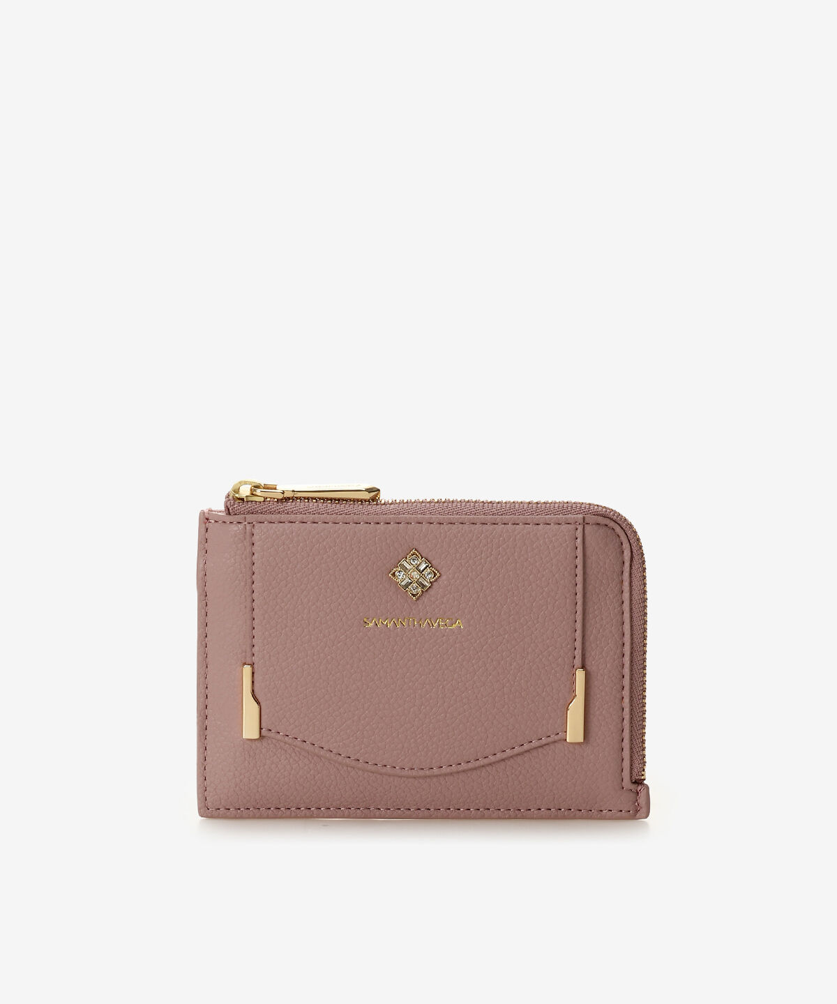 Samantha Vega「ダイヤカットマルチケース」|コインケース|ベビーピンク