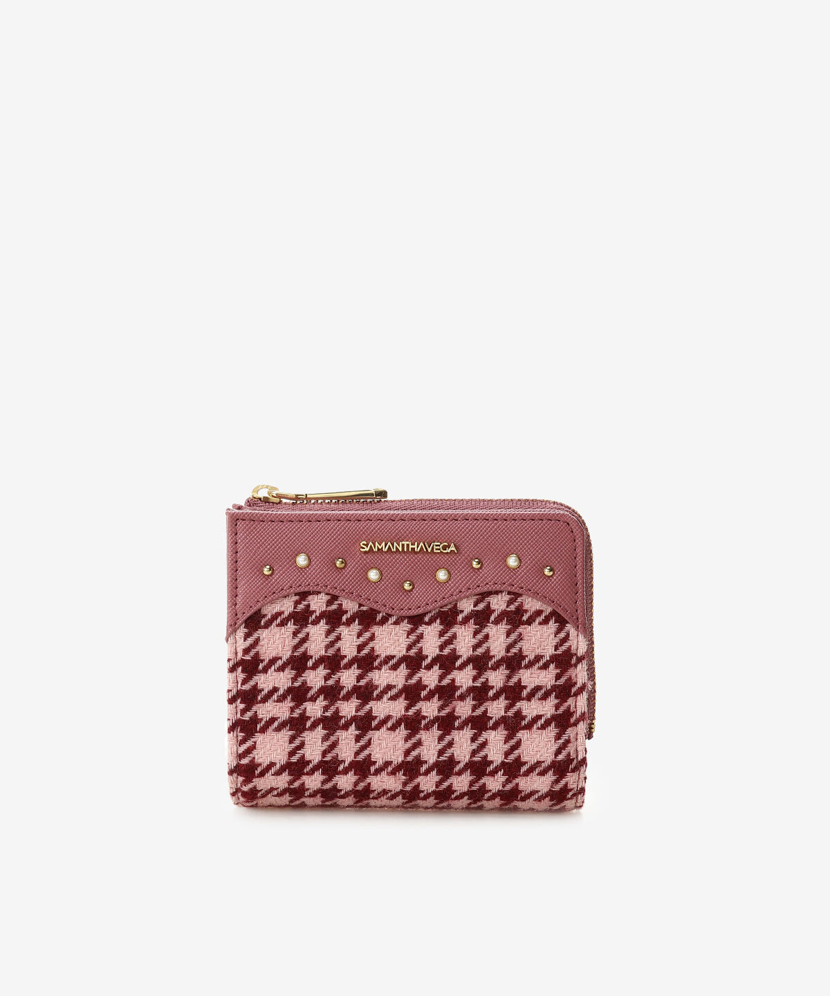 Samantha Vega「千鳥ハート型ミニマム財布」|財布|ピンク