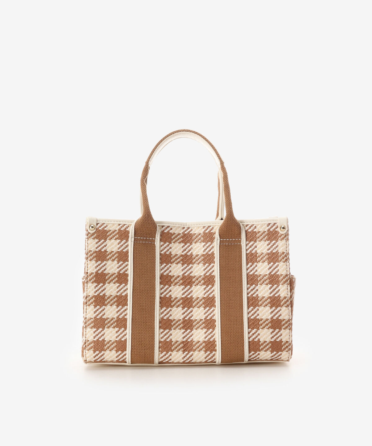 Samantha Vega「ロゴテープギンガムチェックトート（小）」|ハンドバッグ|