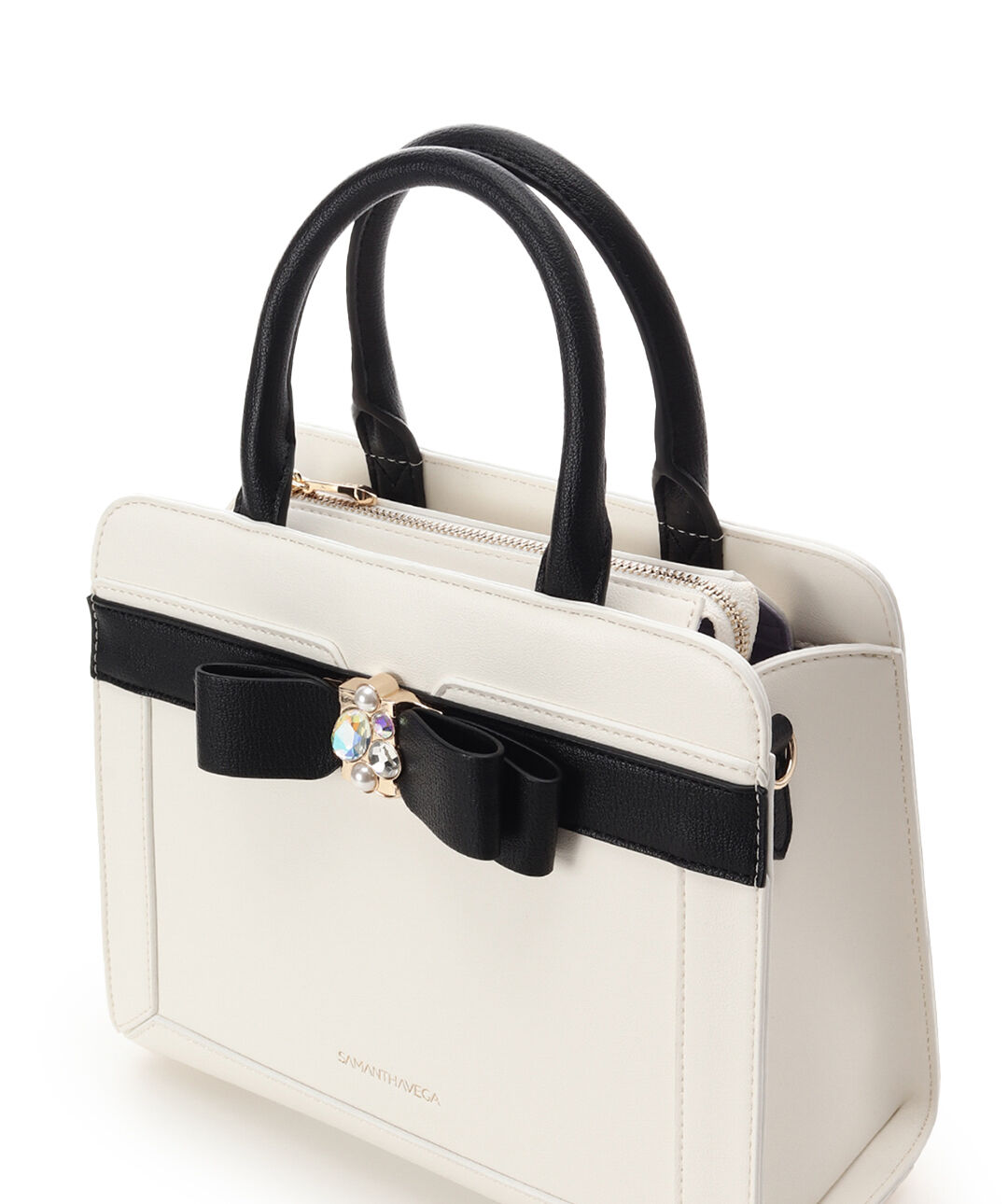 Samantha Vega「ジュエルリボンハンドバッグ」|ハンドバッグ|