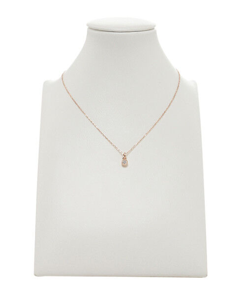 SAMANTHA SILVA「K10 PG シンプルダイヤモンドネックレス」|ネックレス|