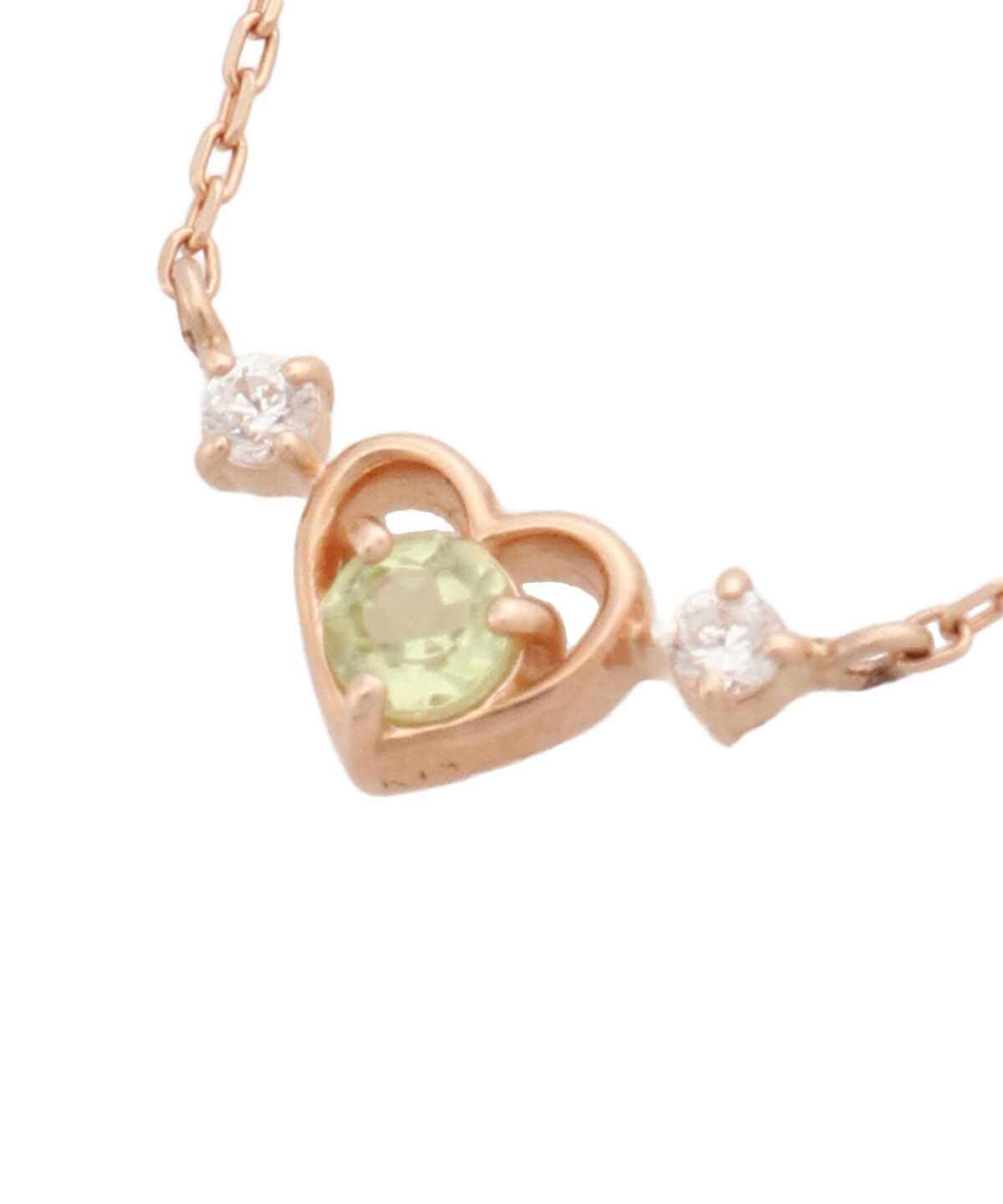 Samantha Tiara「K10PG ハートネックレス≪8月 誕生石≫」|ネックレス|