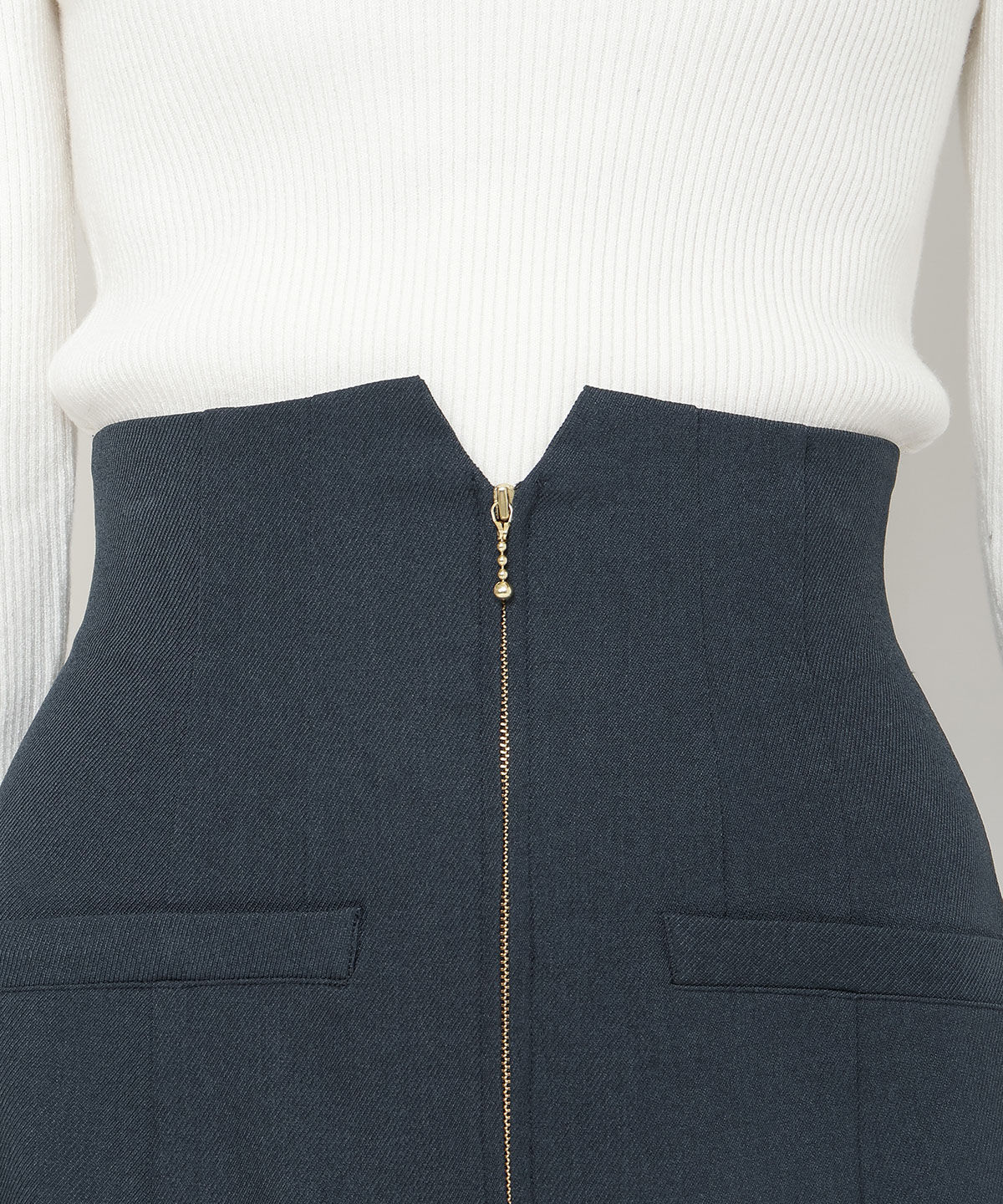 アンドクチュール「フロントジップマーメイドスカート」|スカート|