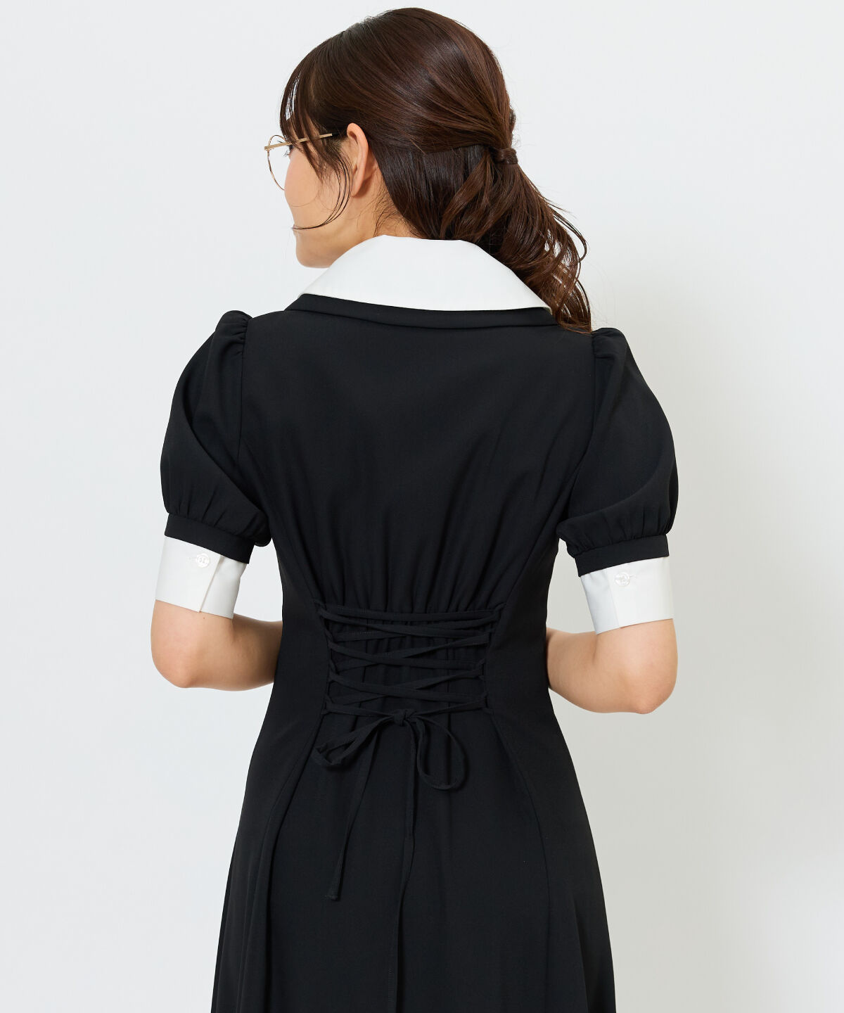 アンドクチュール「ダブルカラーZIPワンピース」|ワンピース|