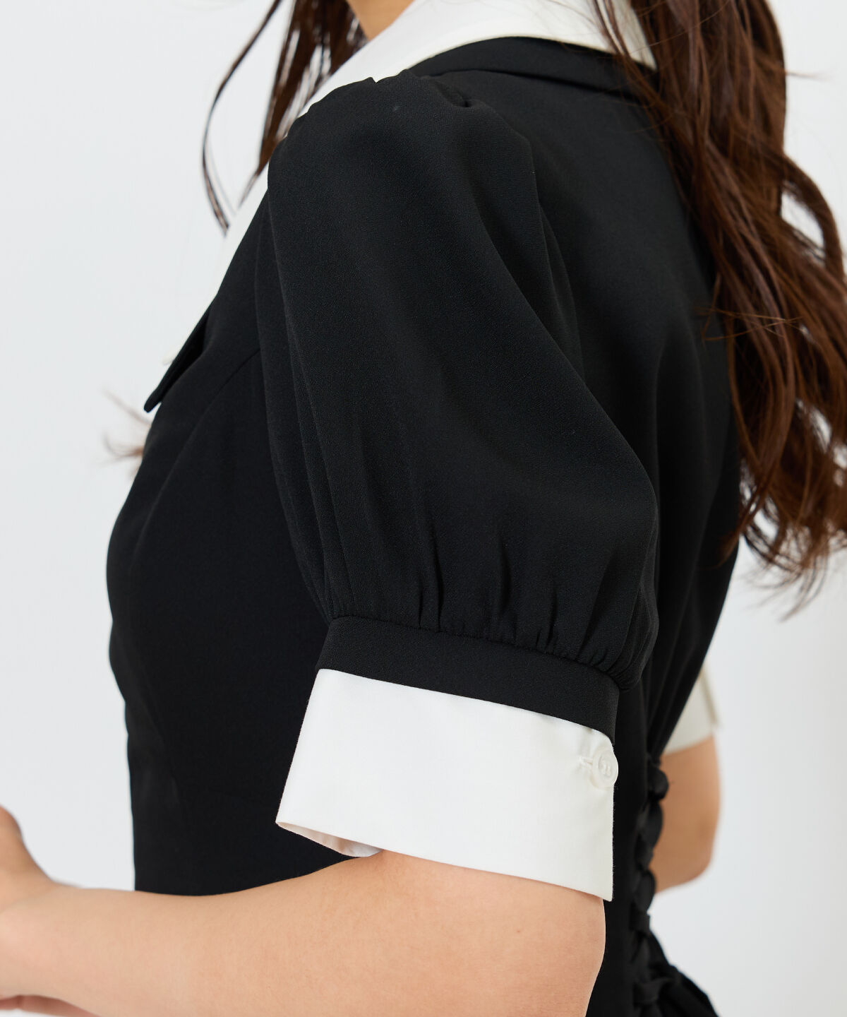 アンドクチュール「ダブルカラーZIPワンピース」|ワンピース|