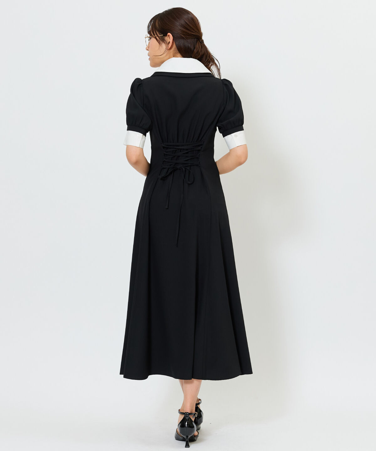 アンドクチュール「ダブルカラーZIPワンピース」|ワンピース|