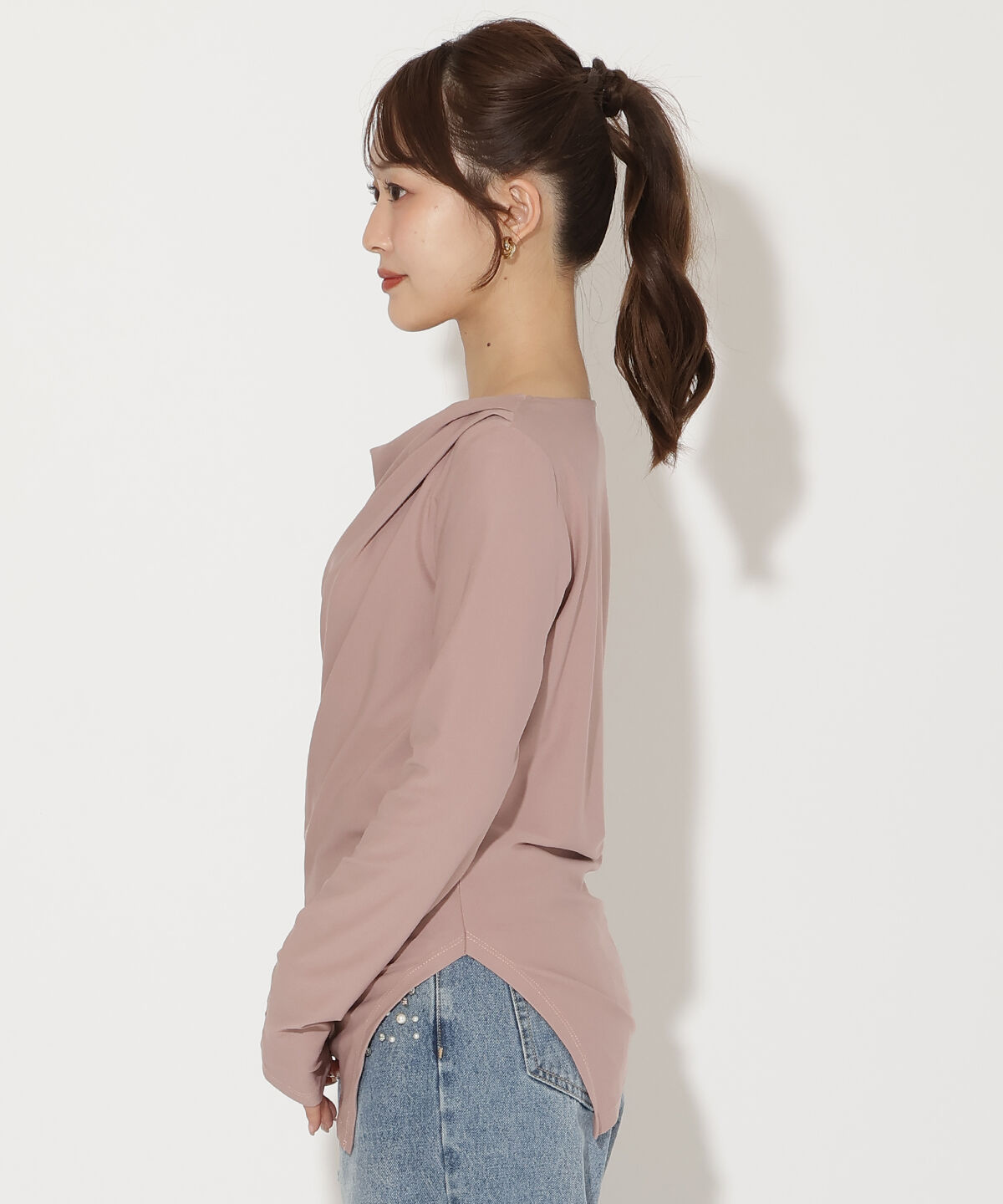 アンドクチュール「ドレープカットソー」|Tシャツ・カットソー|