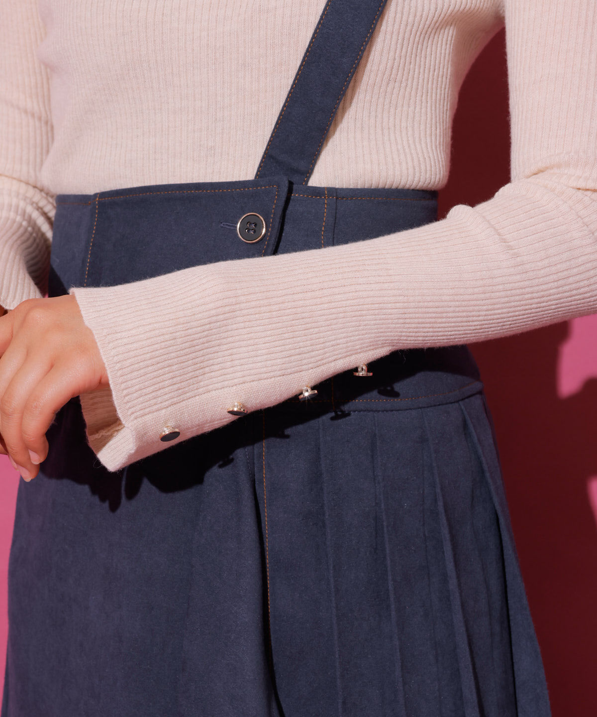 REDYAZEL「袖フレアタートルニット」|ニット・セーター|