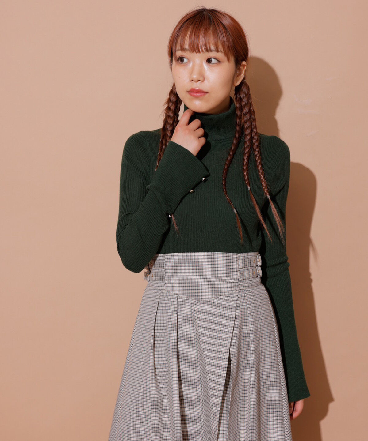 REDYAZEL「袖フレアタートルニット」|ニット・セーター|