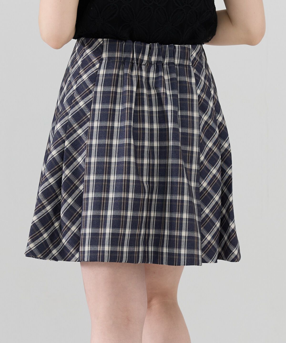 REDYAZEL「チェックプリーツスカート」|フレア|