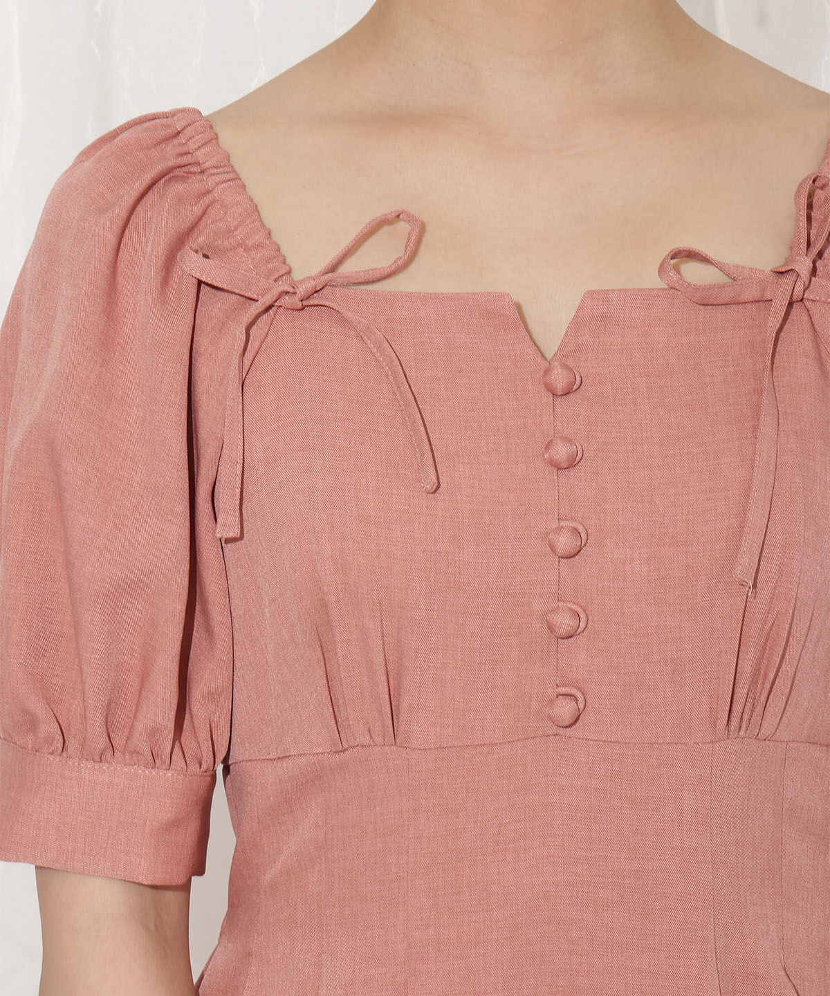 WILLSELECTION「デコルテリボンフレアワンピース」|ワンピース|