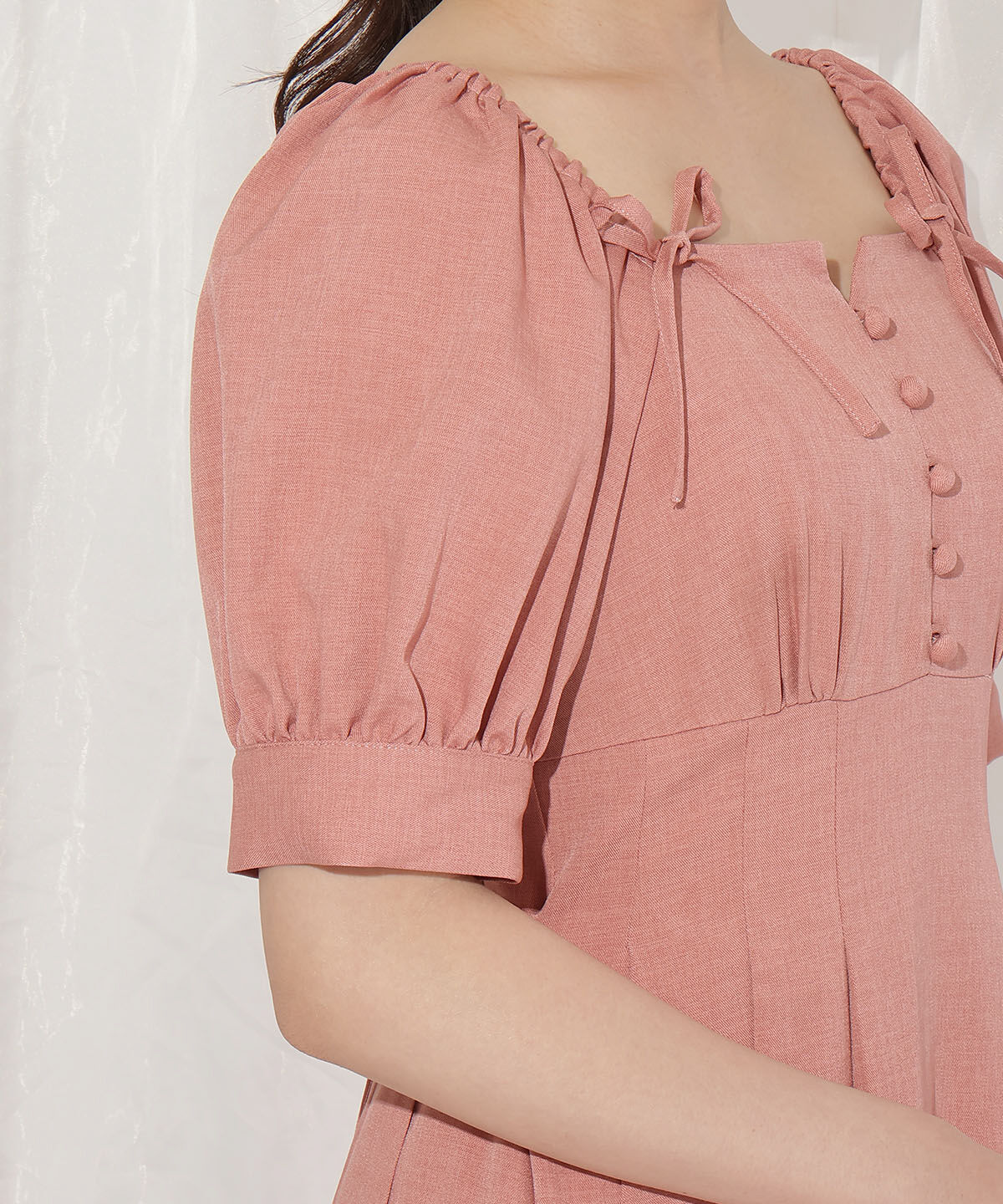 WILLSELECTION「デコルテリボンフレアワンピース」|ワンピース|