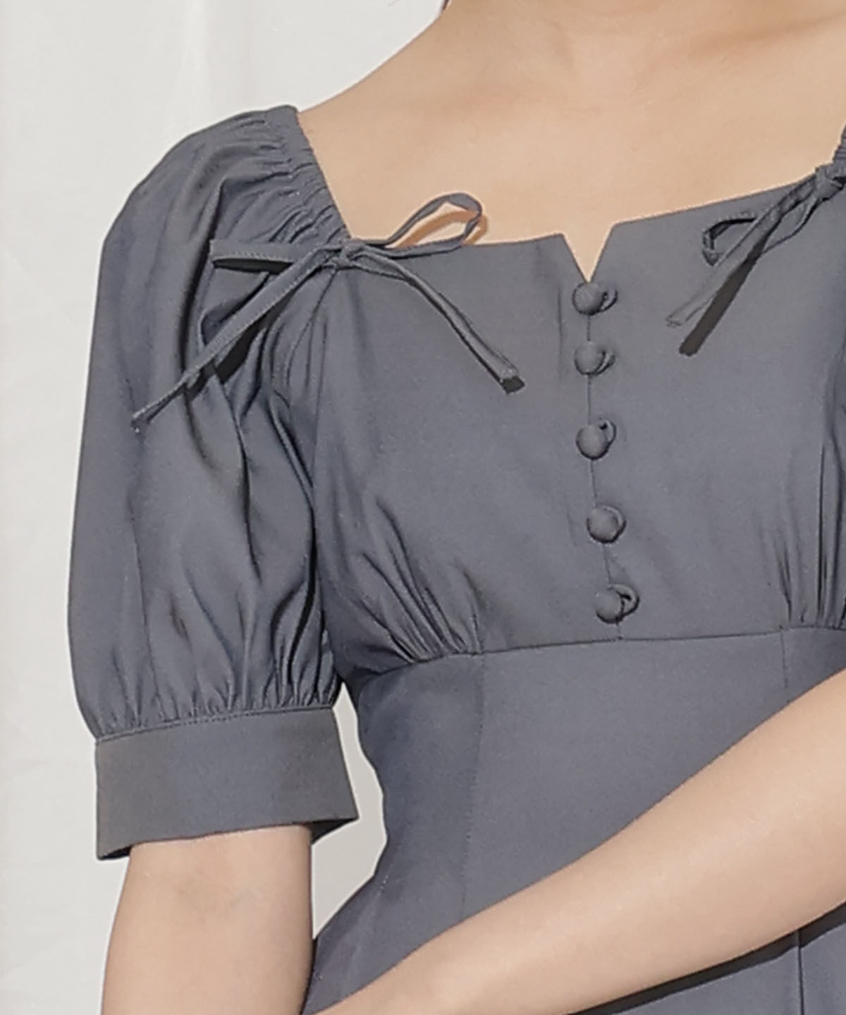 WILLSELECTION「デコルテリボンフレアワンピース」|ワンピース|