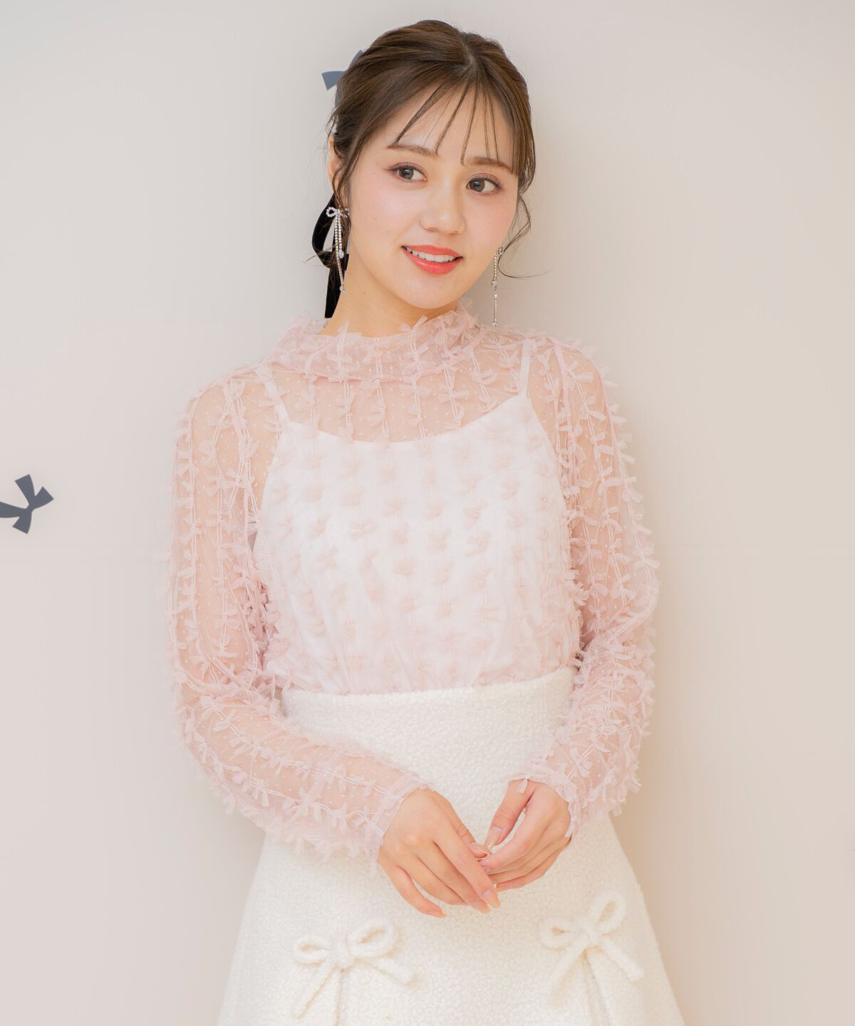 WILLSELECTION「リボンレースプルオーバー」|その他|ピンク