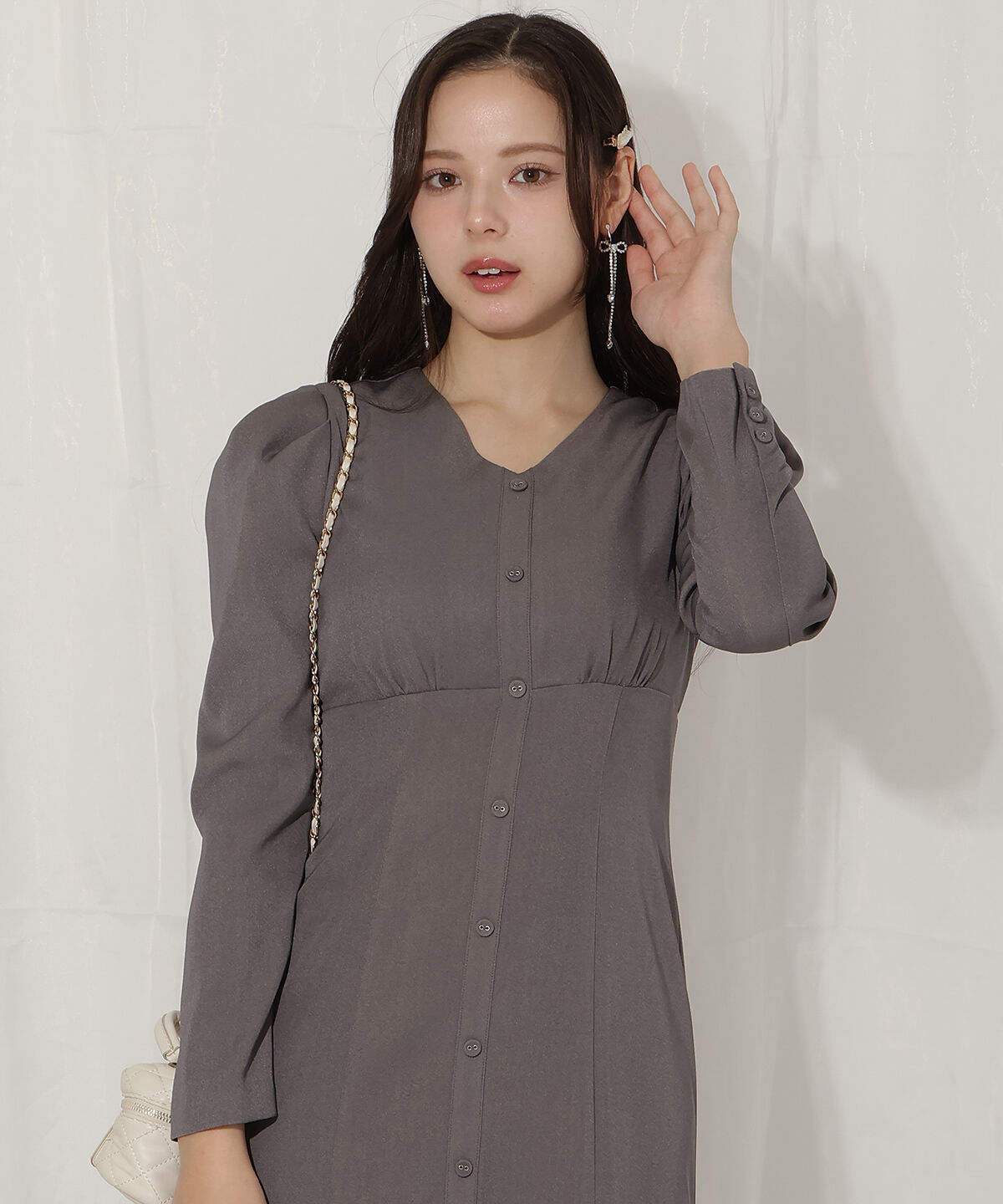 WILLSELECTION「レースカラーマーメイドワンピース」|ワンピース|