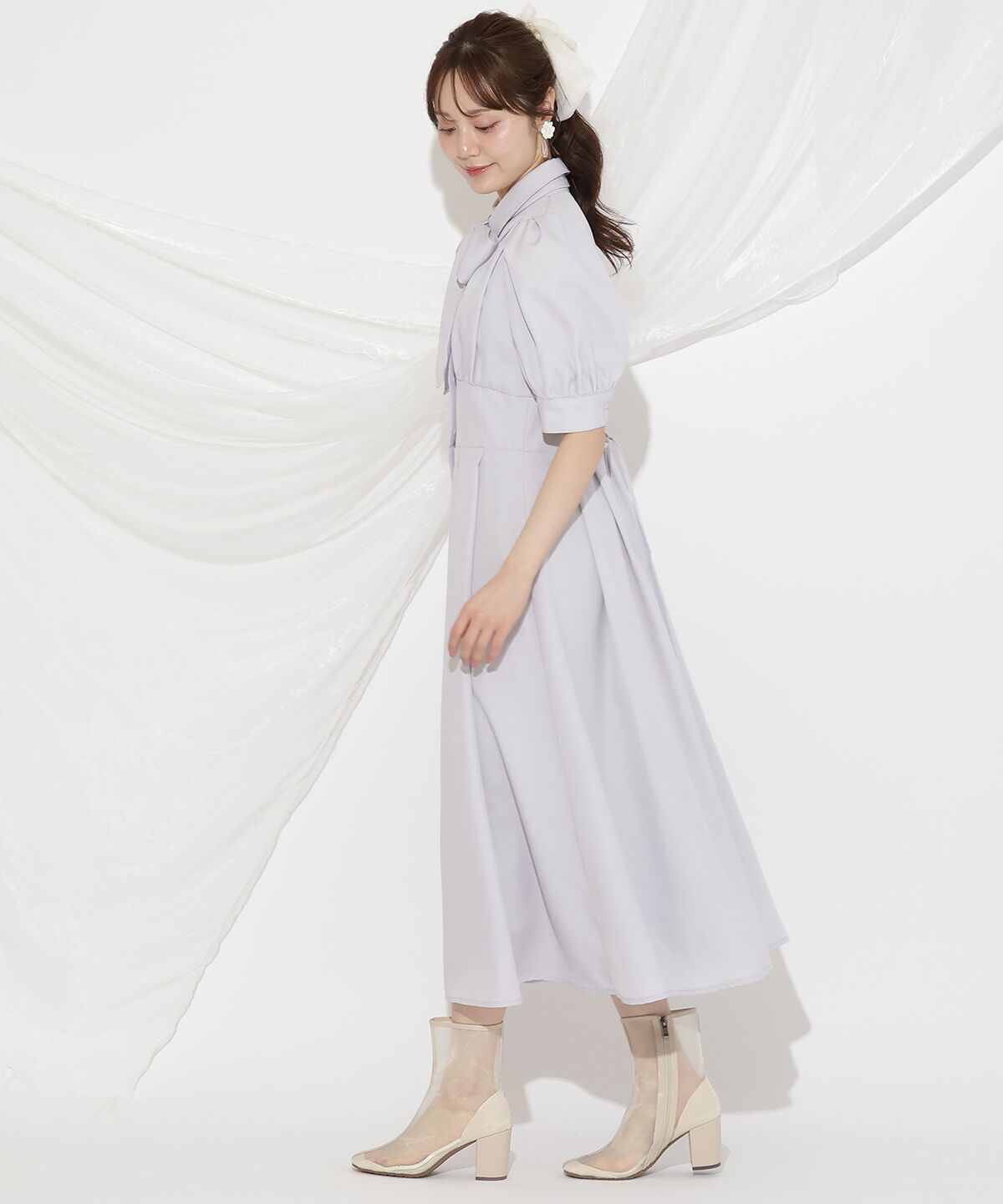 WILLSELECTION「リボンタイコルセットシャツワンピース」|ワンピース|