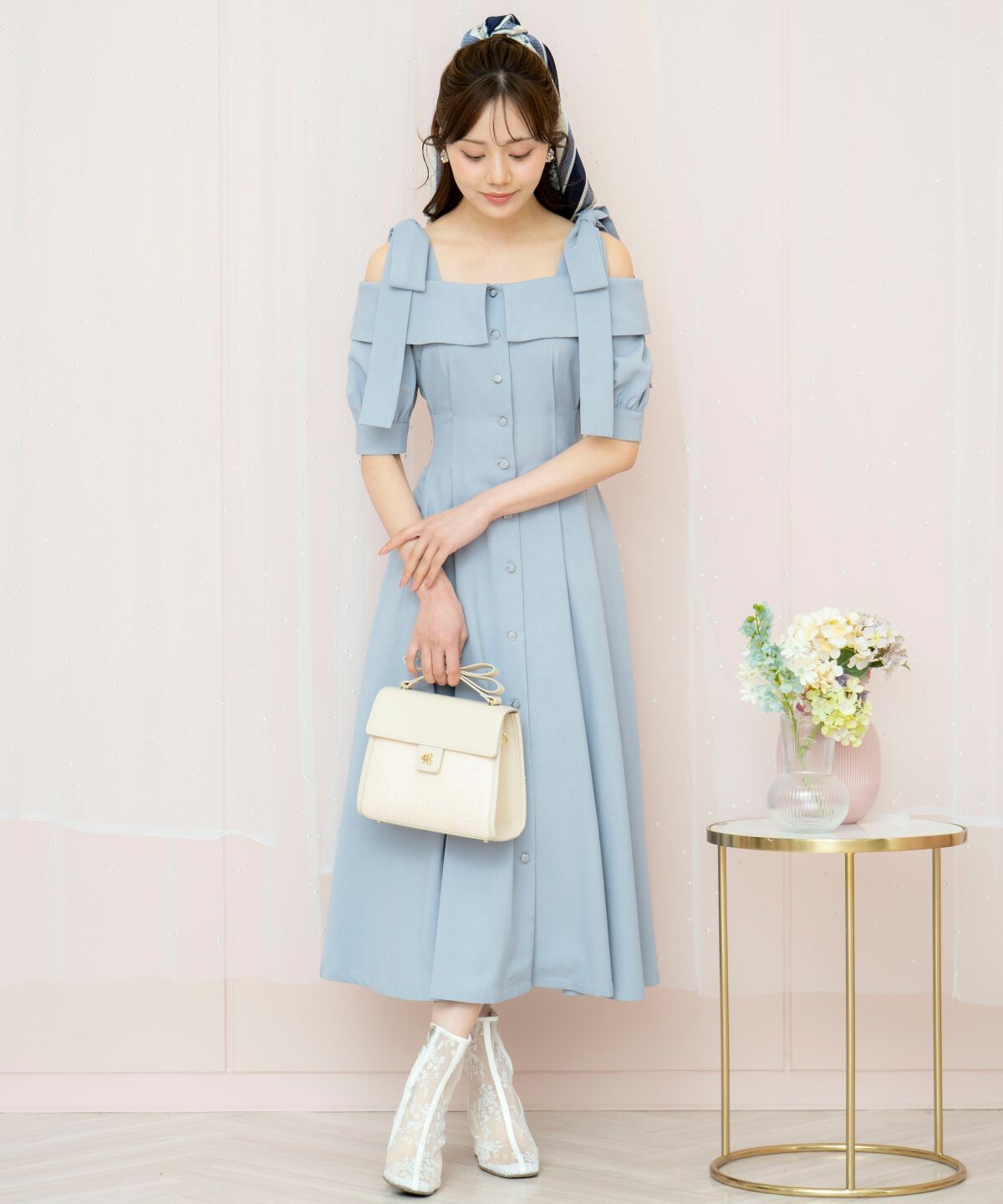 WILLSELECTION「リボンストラップオフショルワンピース」|ワンピース|