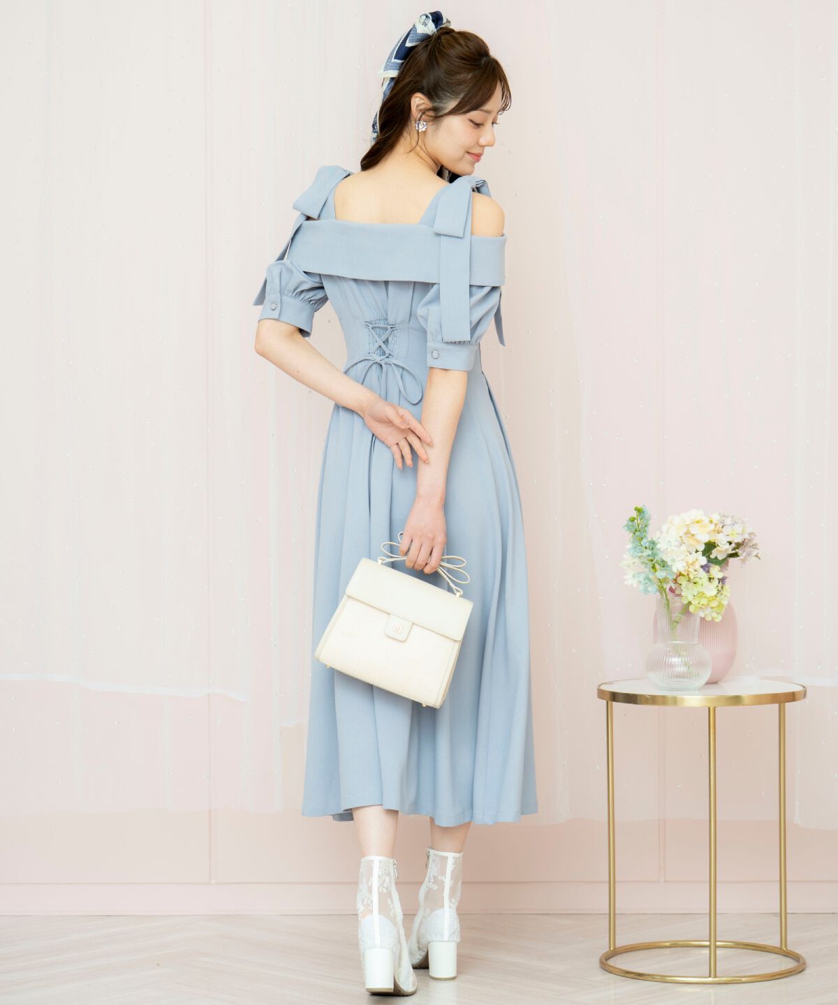 WILLSELECTION「リボンストラップオフショルワンピース」|ワンピース|