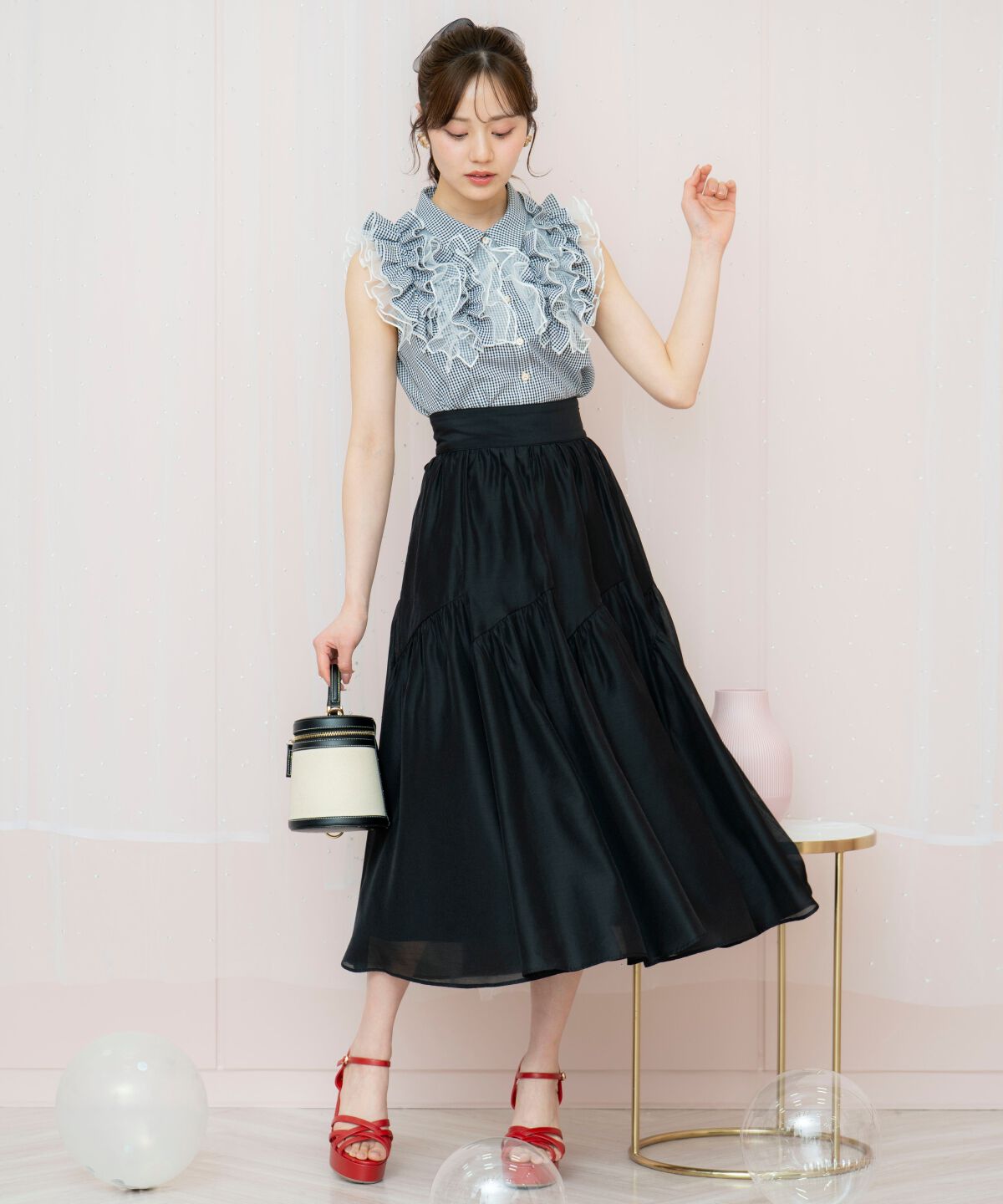 WILLSELECTION「チュールフリルブラウス」|シャツ・ブラウス|