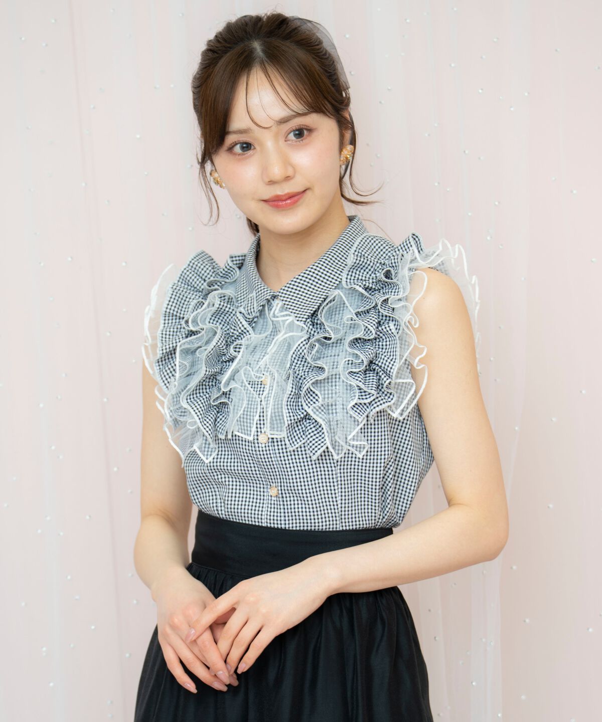 WILLSELECTION「チュールフリルブラウス」|シャツ・ブラウス|