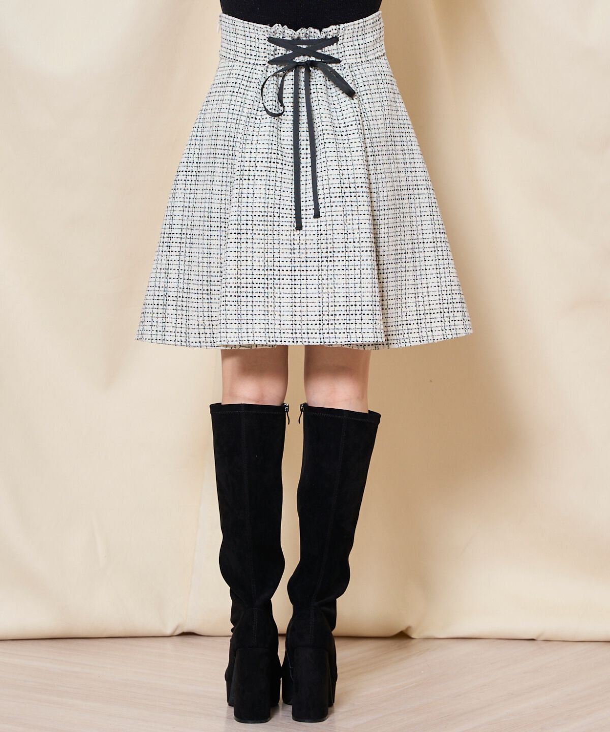 WILLSELECTION「ツイードフレアミニスカート」|フレア|