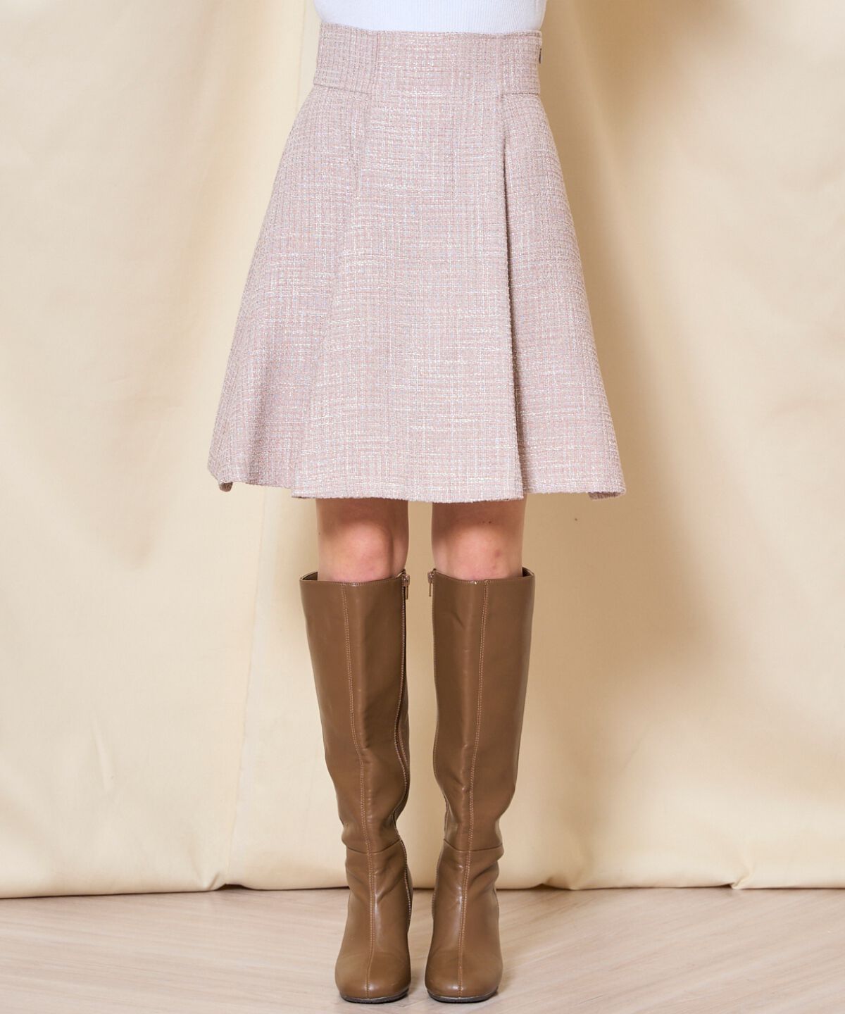 WILLSELECTION「ツイードフレアミニスカート」|フレア|