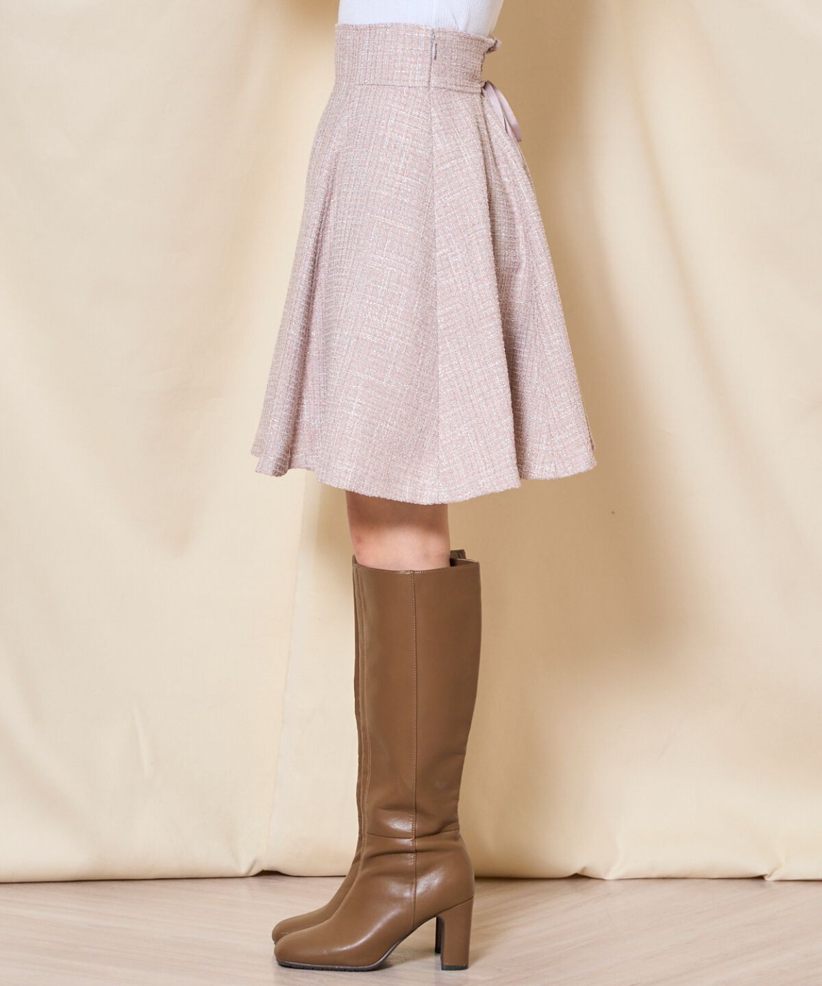 WILLSELECTION「ツイードフレアミニスカート」|フレア|