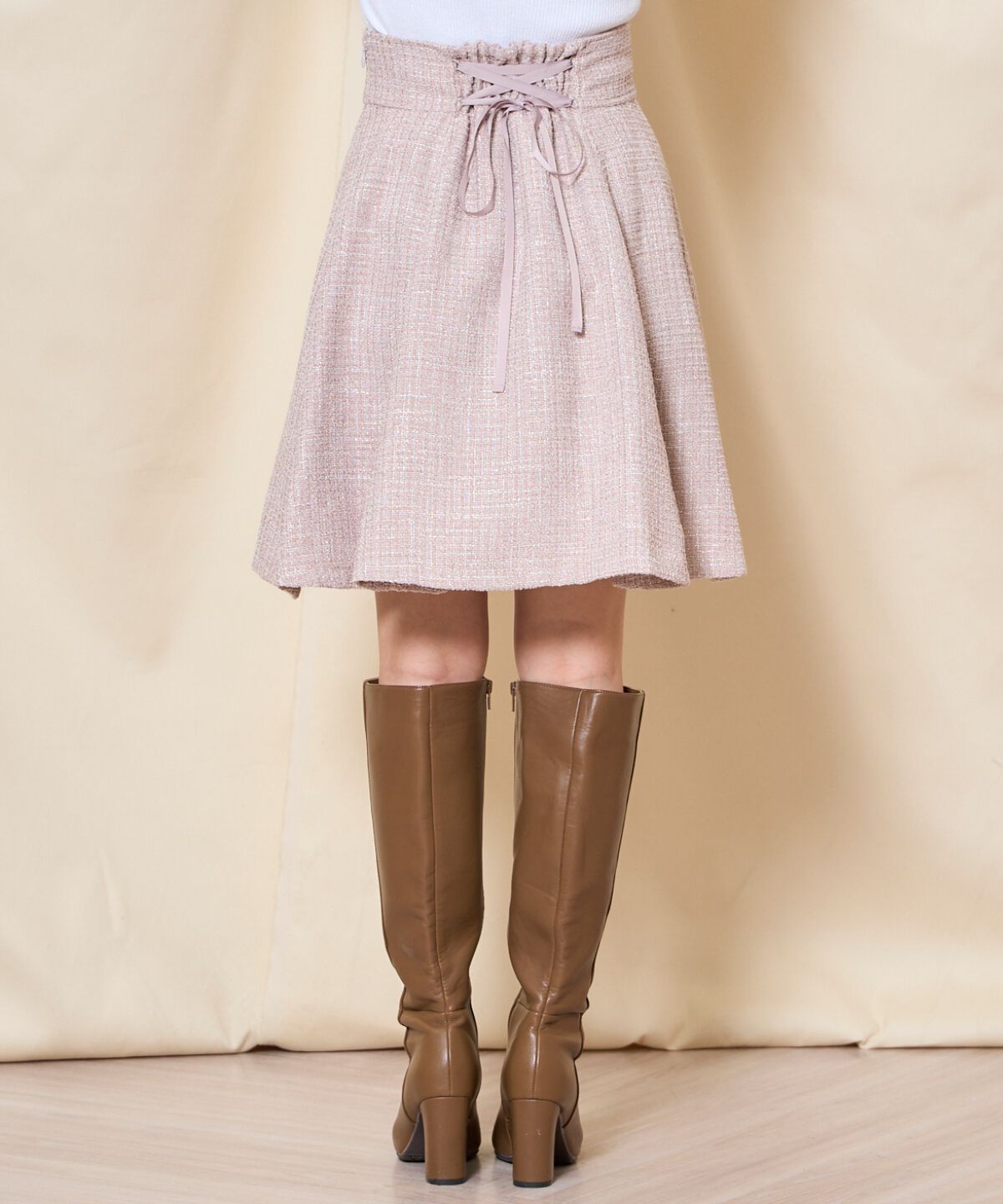 WILLSELECTION「ツイードフレアミニスカート」|フレア|