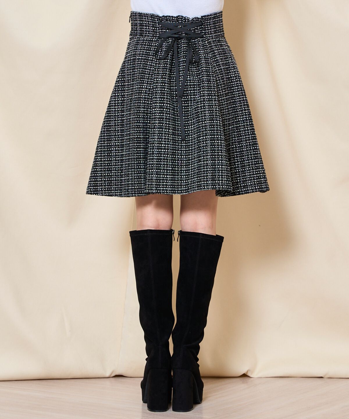 WILLSELECTION「ツイードフレアミニスカート」|フレア|