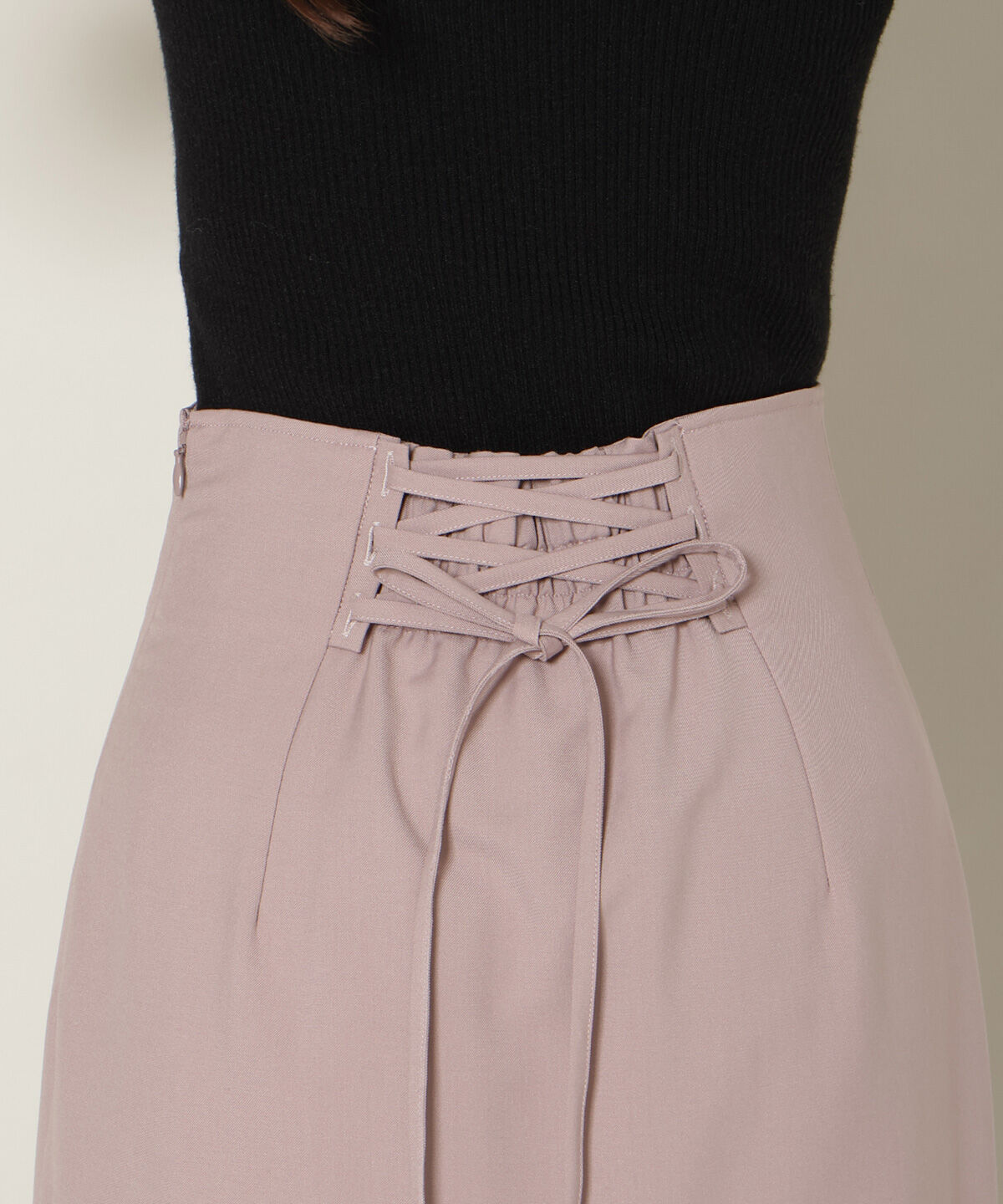 WILLSELECTION「スリットデザインラッフルハイウエストスカート」|フレア|