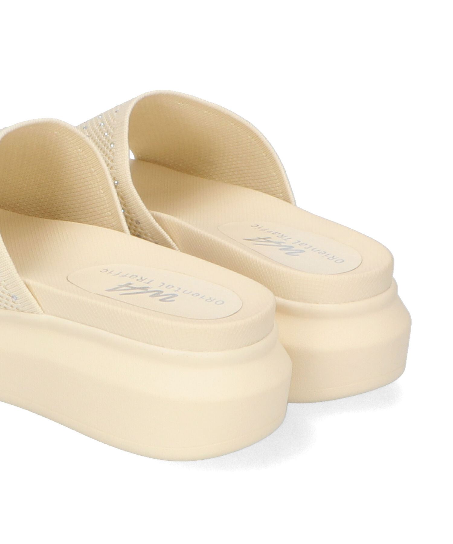 WA Oriental TRaffic「【トレンド】ラインストーンニットミュールサンダル/42204 人気 売れてる」|サンダル|