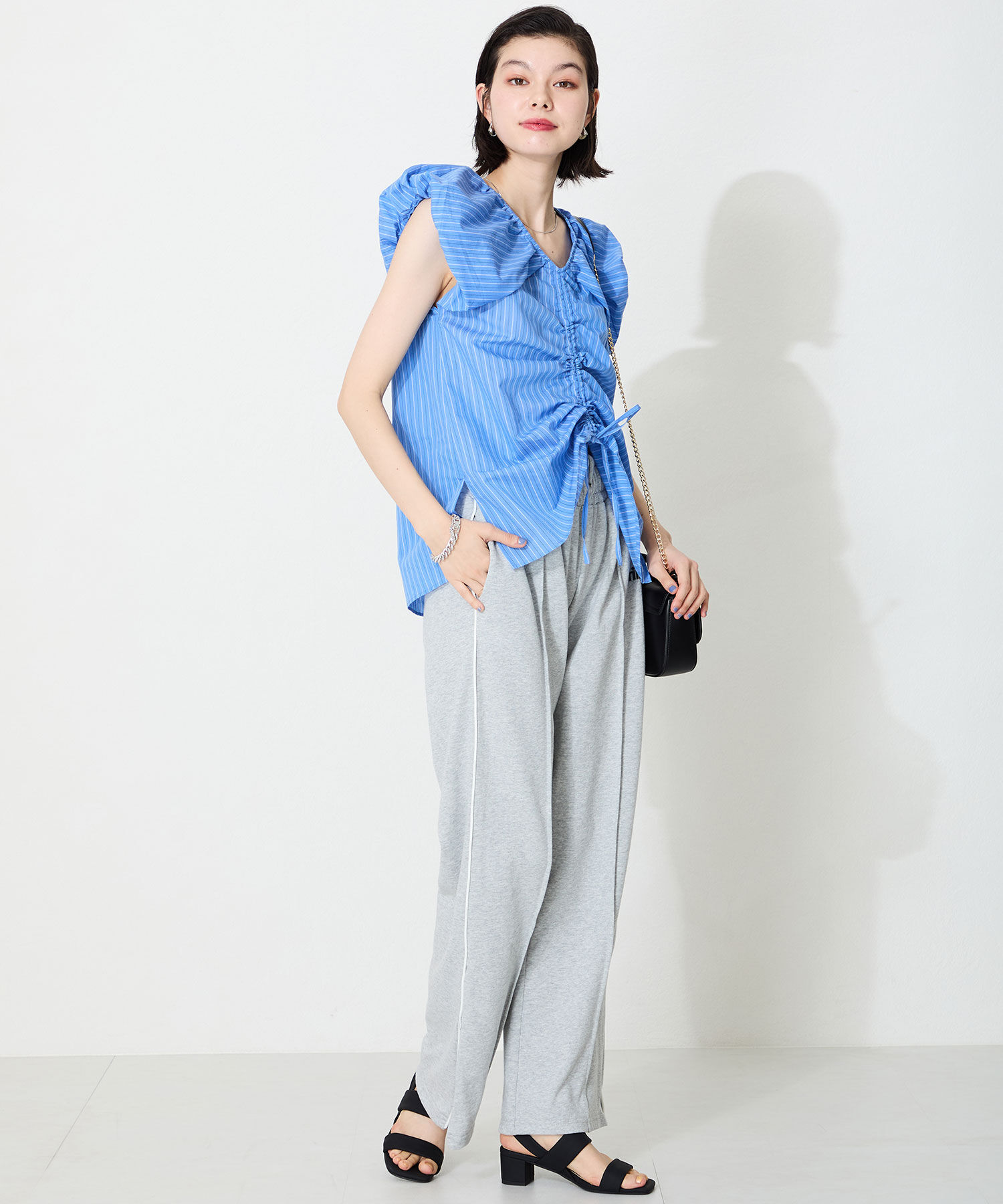 WA Oriental TRaffic「●2025春夏新作●ソフトレザーダブルベルトサンダル/52208 柔らかい 人気 フィット トレンド」|サンダル|