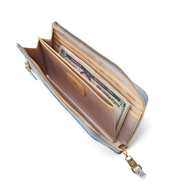 TOPKAPI 「イタリアンレザー・リザード型押し・Lファスナー長財布マチ付き LUCIA[ルチア]」|財布|