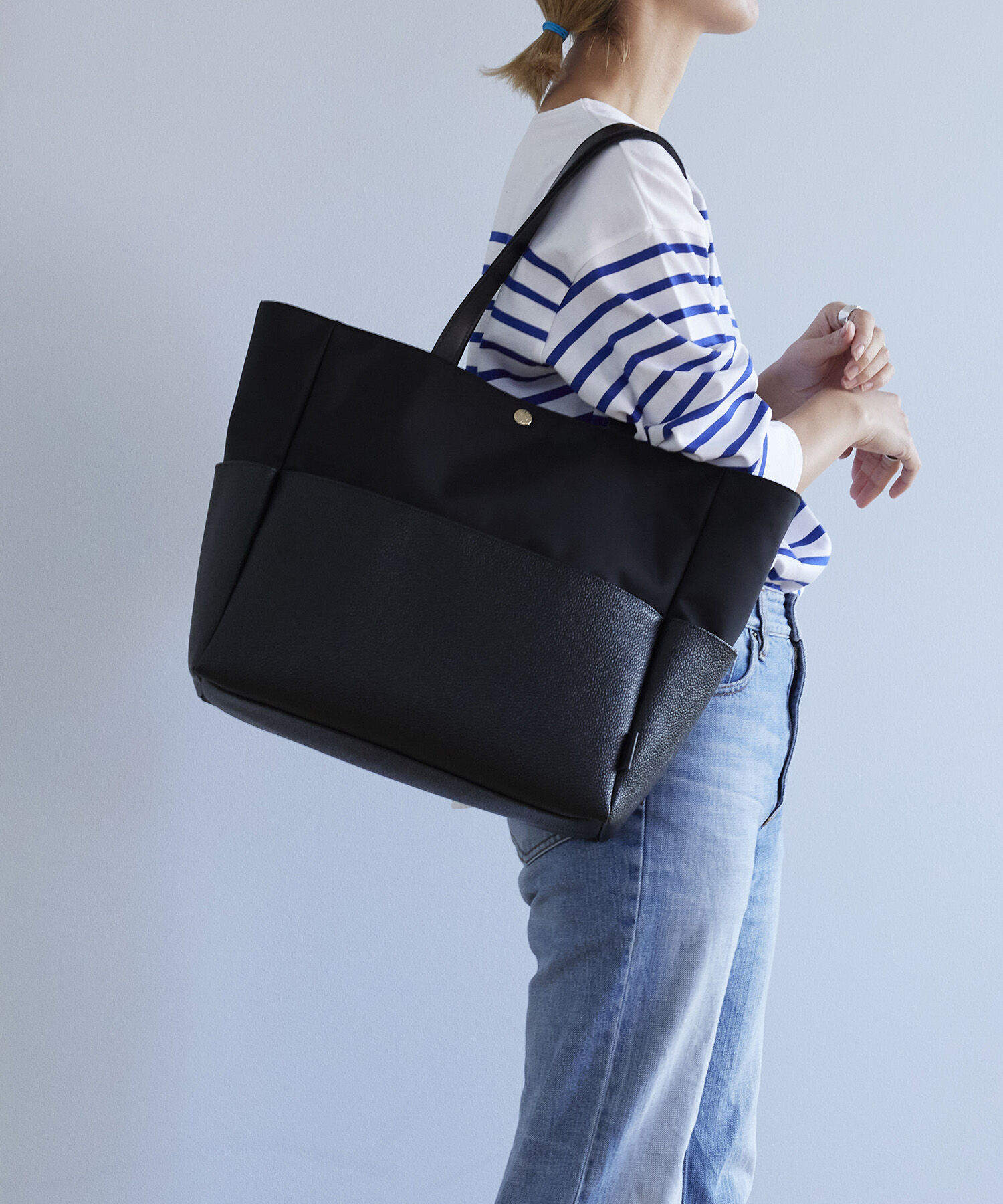 TOPKAPI BREATH「【Breath TOPKAPI】 スコッチグレイン マザーズバッグ バイカラートートバッグ【VERY 掲載】」|トートバッグ|