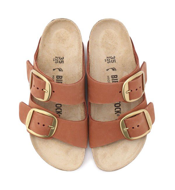 BIRKENSTOCK「【ビルケンシュトック】アリゾナ ビッグバックル/ブランデー ヌバックレザー/サンダル レディース」|サンダル|